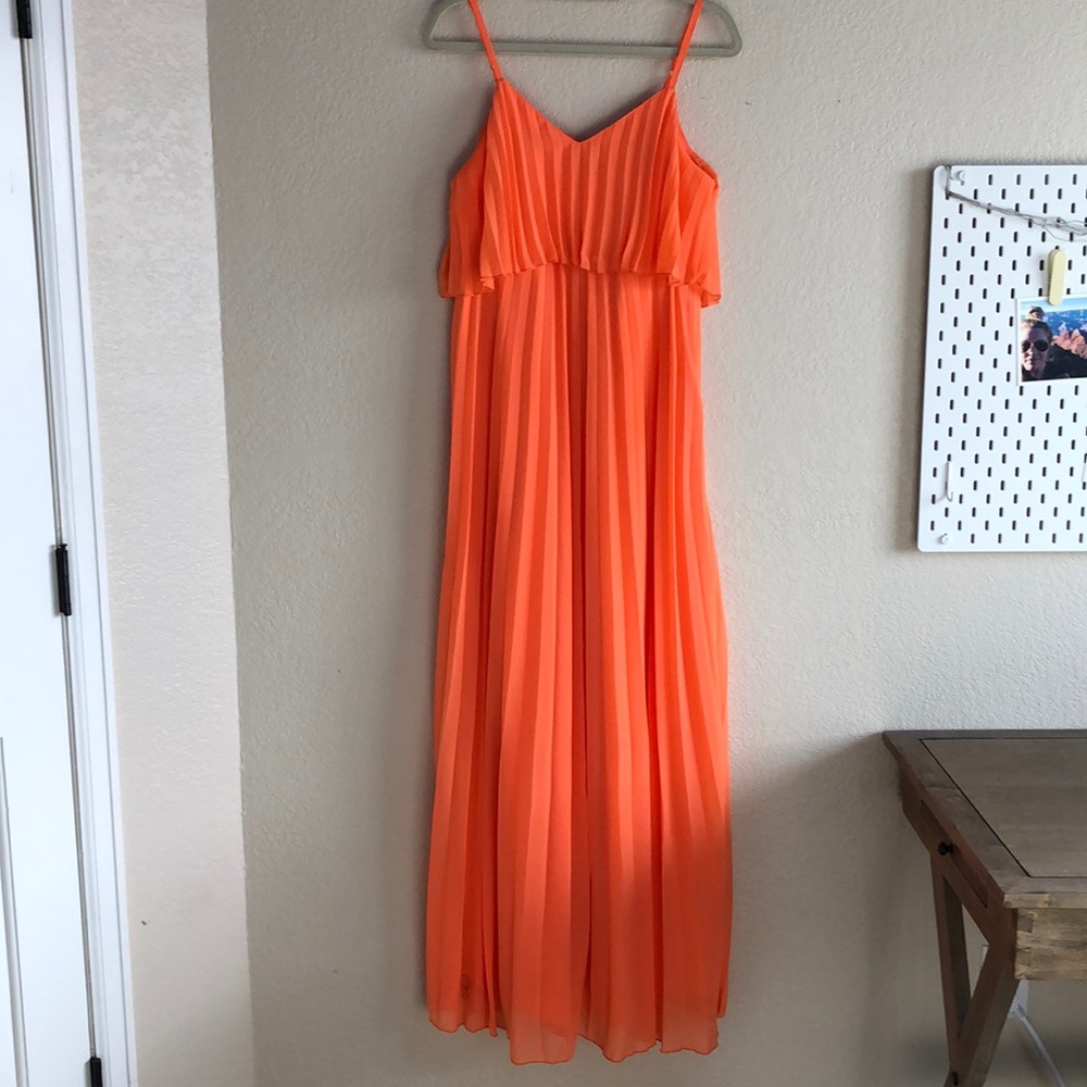 ASOS maternity pleated maxi dress